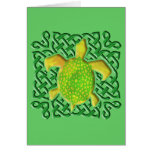 Celtic Knot Turtle (Green) Cards