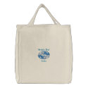Celtic Knot - World's Best Sister - Blue embroidered bags