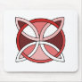 Celtic Knotwork Design - Interlacing Red Mouse Mat