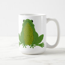 Celtic Knotwork Frog Mug - green