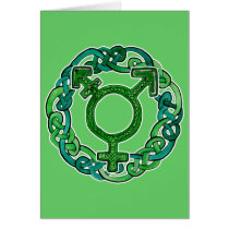Celtic Knotwork Transgender Symbol Cards