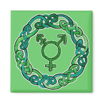 Celtic Knotwork Transgender Symbol Refrigerator Magnet