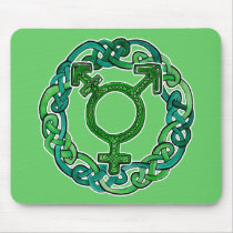 Celtic Knotwork Transgender Symbol Mouse Pads