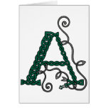 Celtic Letter A card