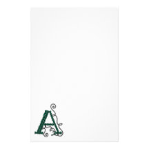 Celtic Letter A stationery