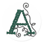 Celtic Letter A Stickers