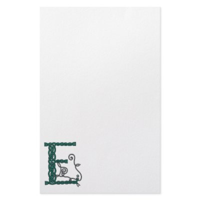 Celtic Letter E stationery by haidabeaver
