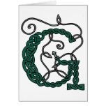 Celtic Letter G card