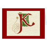 CELTIC LETTER K CARDS