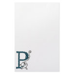 Celtic Letter P stationery