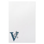 Celtic Letter V stationery