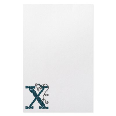 Celtic Letter X stationery by haidabeaver