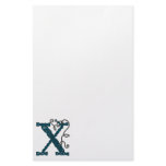 Celtic Letter X stationery
