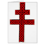 Celtic Lorraine Cross card