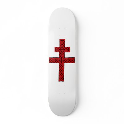 Celtic Lorraine Cross skateboard by haidabeaver
