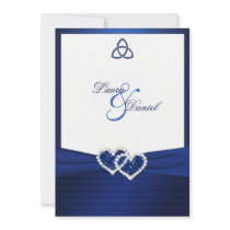 Celtic Love Knot in Sapphire Blue Invitation