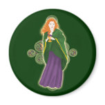 Celtic Magnets, Grail Maiden Design #2