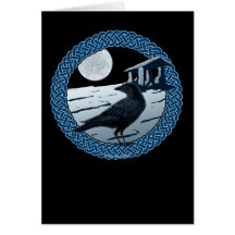 Celtic Moon, Raven and Dolman Cards