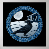Celtic Moon, Raven & Dolman Prints & Posters