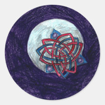 Celtic Moon Sticker