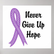 Celtic Never Give Up Hope Sarcoidosis Print