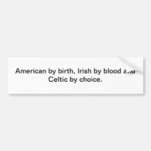 Celtic pride bumper sticker