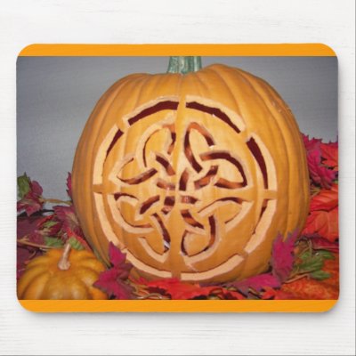 Celtic pumpkin carving mouse pad by DobbyQuiltElf
