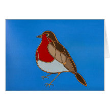 Celtic Robin Card