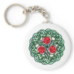 Celtic Roses Red Key Chains