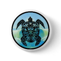Celtic Sea Turtle Button