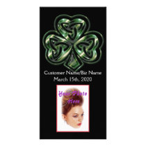 Celtic Shamrock Design 2 Photo Card