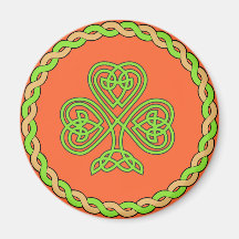 Celtic Shamrock Fridge Magnets