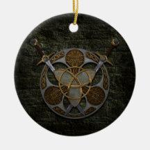 Celtic Shield And Swords Ornament