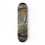 Celtic Shield With Jewels Skateboard