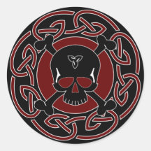 Celtic Skull & Crossbones Sticker