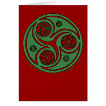 Celtic Spiral Christmas Card