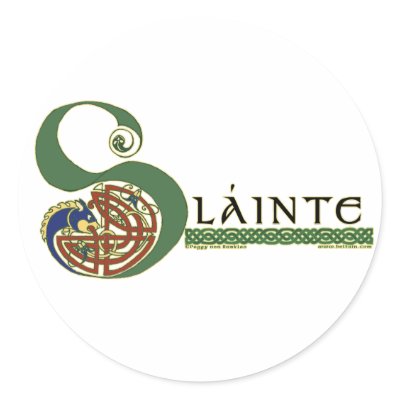 Celtic Stickers, Slainte Design by Beltain
