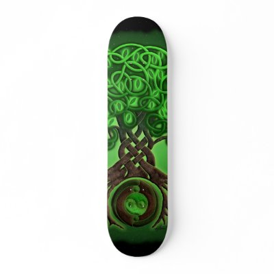 Celtic Tree of Life Skate Board by foxvox