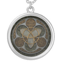 Celtic Trinity Shield Necklace