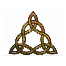 celtic triquetra post card
