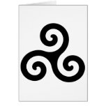 Celtic Triskelion Symbol Greeting Card