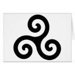 Celtic Triskelion Symbol Greeting Card