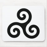 Celtic Triskelion Symbol Mousepad