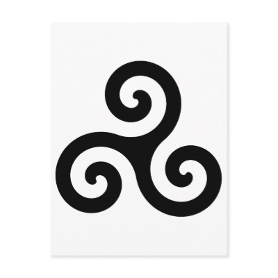 Celtic Triskelion Symbol Postcard by jamjelly