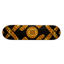 Celtic Weave Tiger Pattern Custom Skateboard