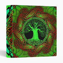 Celtic Wisdom Tree II 3 Ring Binders
