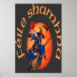 Celtic Witch Poster Print (Gaelic)