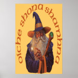 Celtic Wizard Poster Print (Gaelic)