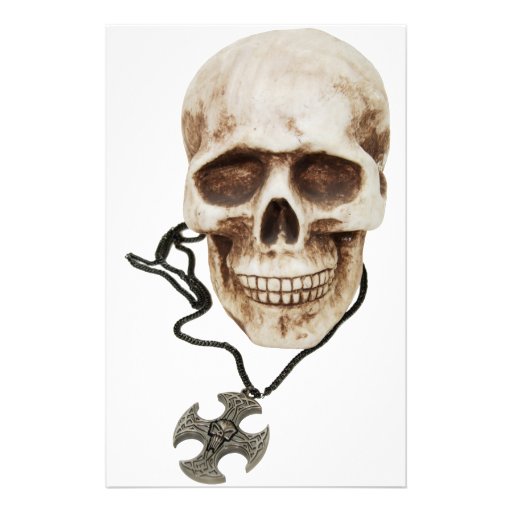 CelticCrossSkull042109 Custom Stationery