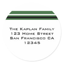 Celtics Green Black Envelope Seal Return Address